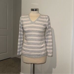 Tommy Hilfiger Gray and Pink Sweater